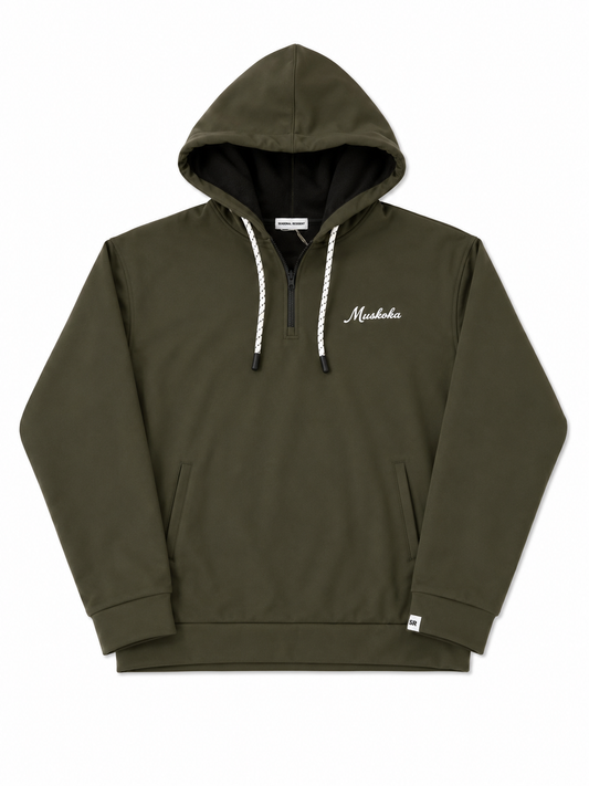 Waterproof Hoodie -Muskoka Script
