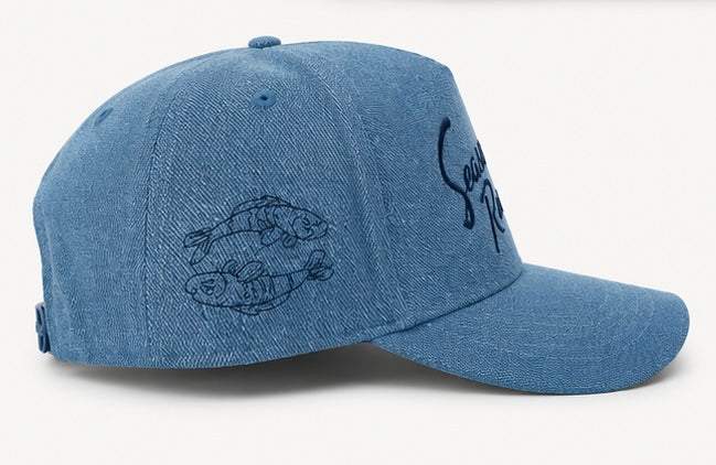 Denim Seasonal Resident Fish Trucker Hat