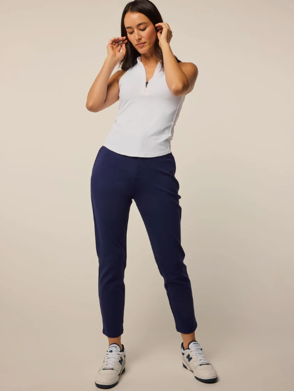 Sleeveless Vesta Mock Neck Top