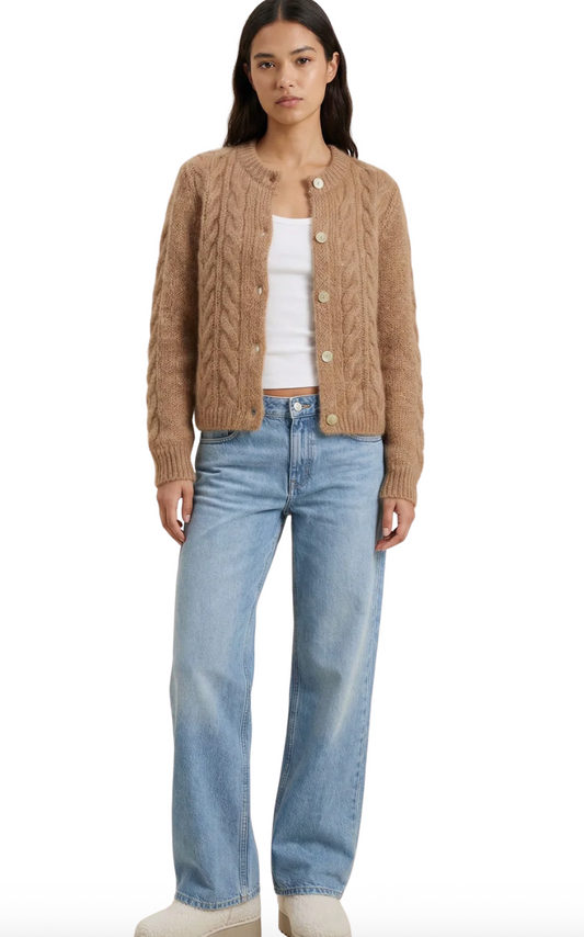 Frankie Cable Knit Cardigan