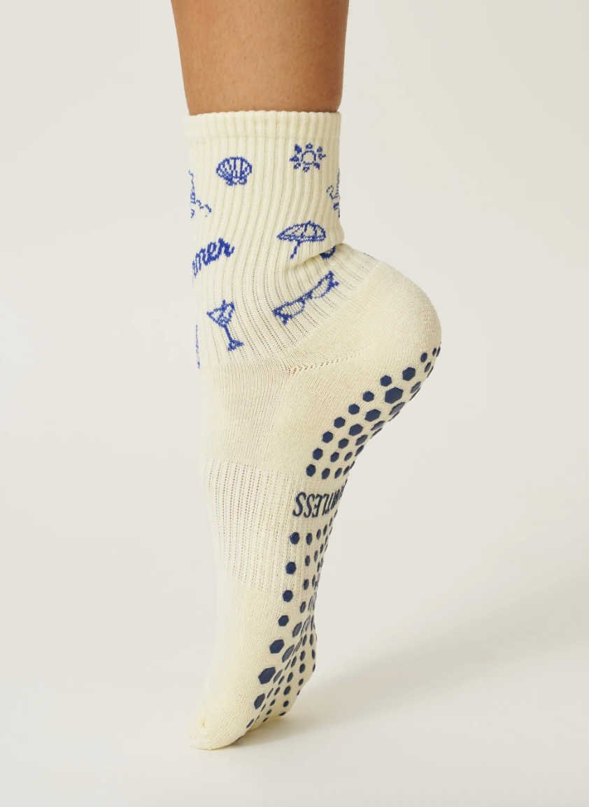 Vintage Summer Grip Sock