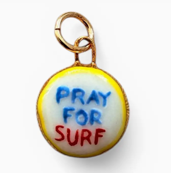 Pray For Surf Charm