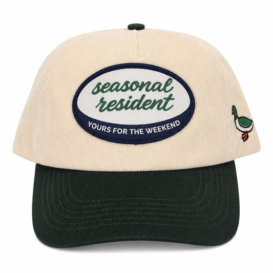 Corduroy Seasonal Resident Patch Hat
