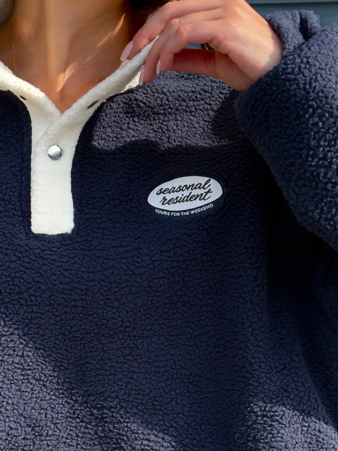 Fleece Sweatshirt with Patch