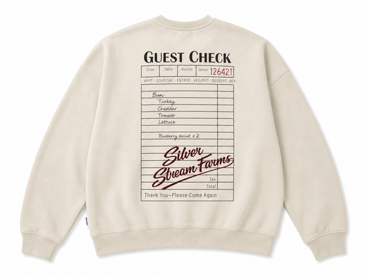 Silver Stream Farms Menu Crewneck