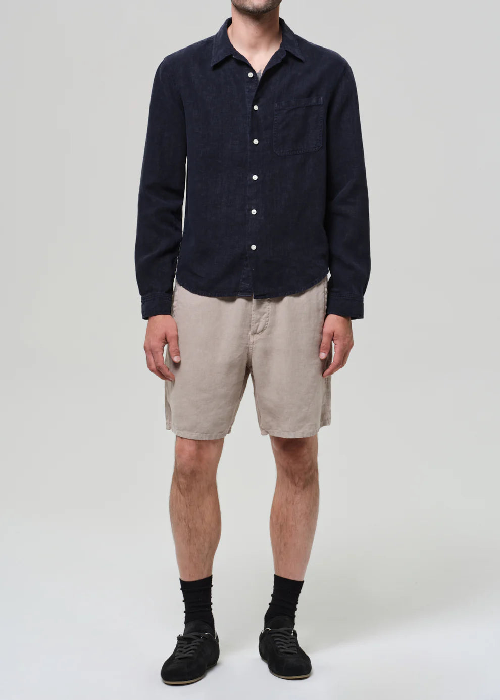 Drawstring Deck Linen Short