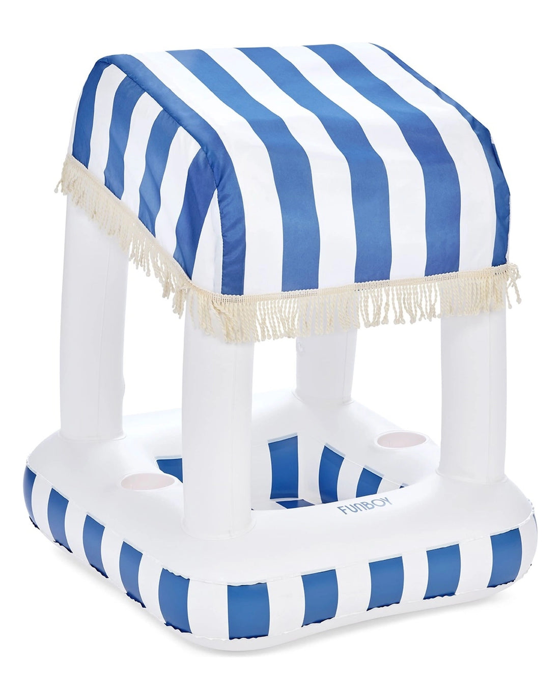 Blue Stripe Floating Cabana Bar
