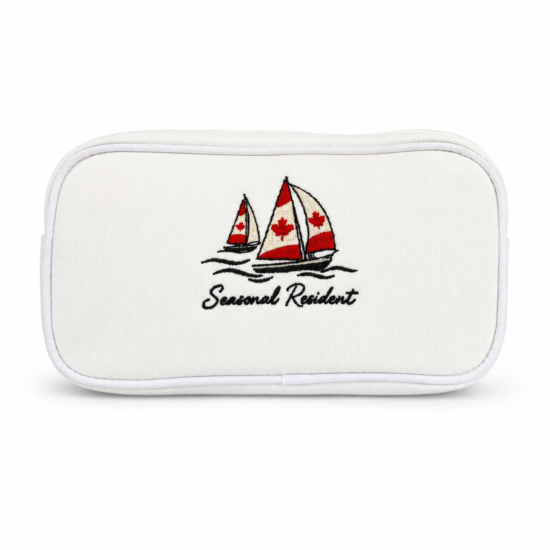 Seasonal Resident Embroidered Makeup Bag