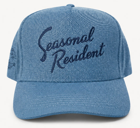 Denim Seasonal Resident Fish Trucker Hat