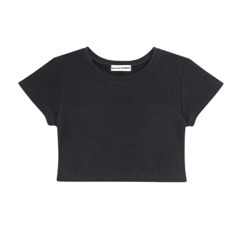 Waffle Crop Tee