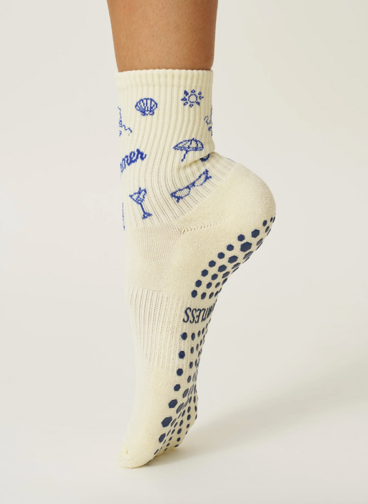 Vintage Summer Grip Sock