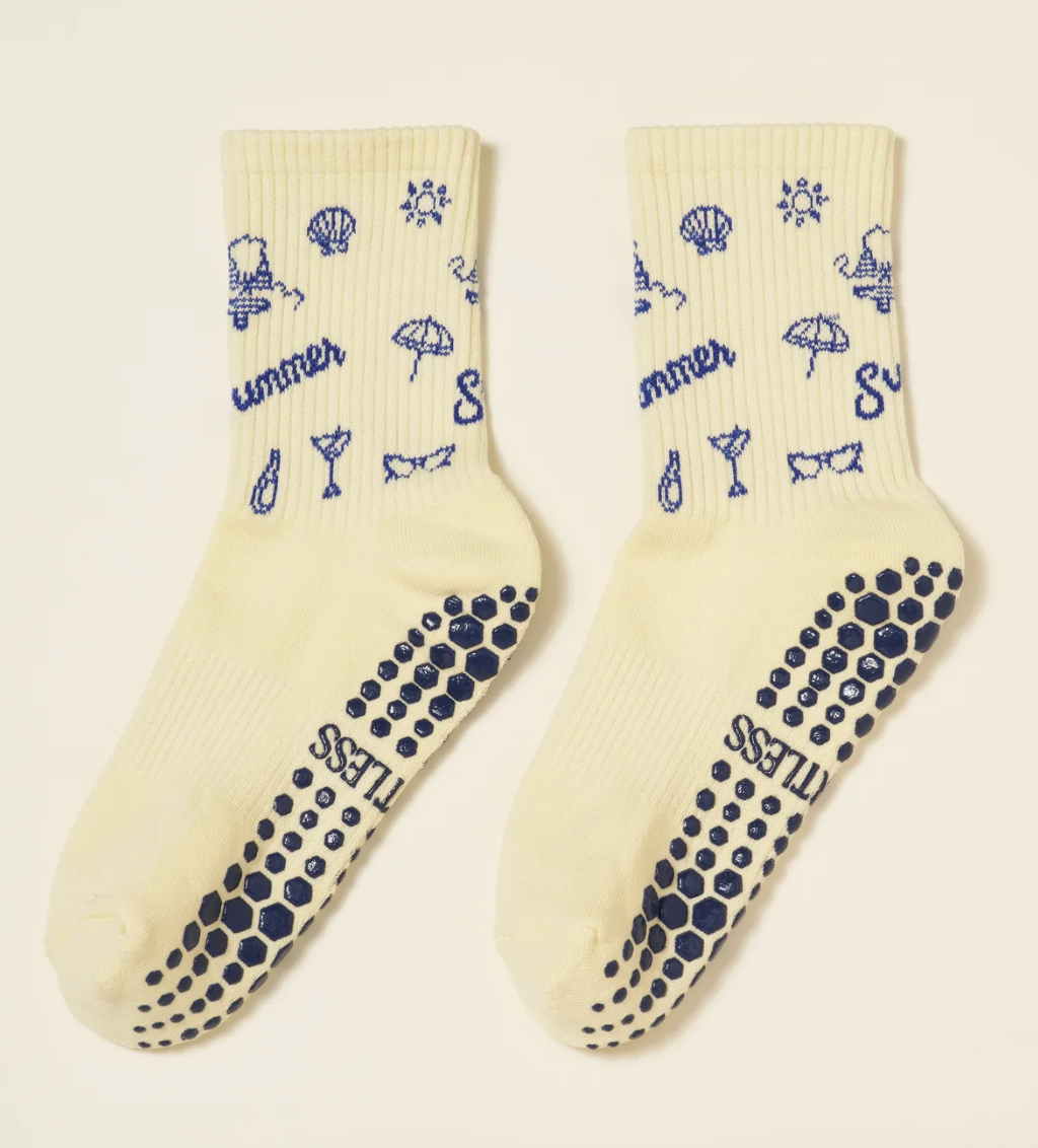 Vintage Summer Grip Sock