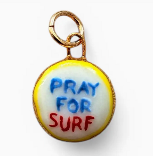 Pray For Surf Charm