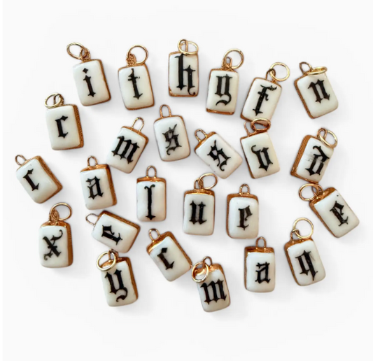 Gothic Letter Charm