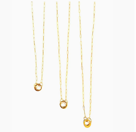 Paper Clip Chain with Charm Holder